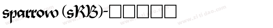 sparrow (sRB)字体转换